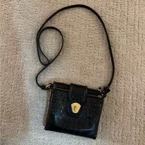 Brahmin black crossbody bag